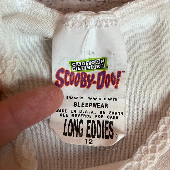 Vintage 1990s Scooby-Doo Cartoon 2pc Sleep Set - Picture 4 of 5
